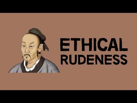 Is Rudeness Ever Ethical According to Mencius? thumbnail