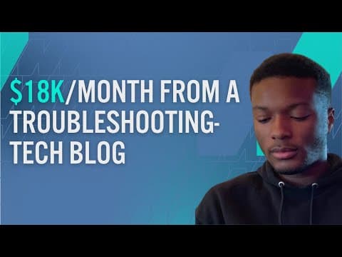 How KK Ezekiel Earns $18k Per Month From A Troubleshooting-Tech Blog thumbnail