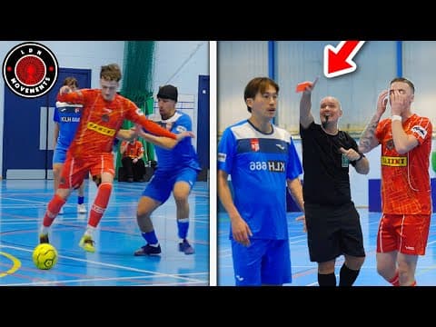 I Played in a PRO FUTSAL MATCH vs OUR BIGGEST RIVALS! (2 RED CARDS) thumbnail