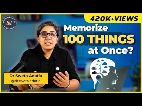 Boost Your Memory FAST with These 4 Brain Secrets! | Dr. Sweta Adatia thumbnail