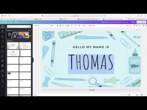 The EASY Way To Create Class Name Tags [with Canva For Education] thumbnail