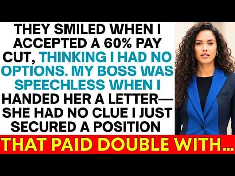 I Accepted Their Insulting 60% Salary Cut—Then Handed My Boss a Letter She’ll Never Forget... thumbnail