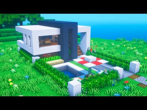 ✅Cómo hacer una casa MODERNA en Minecraft🏡 (FÁCIL Y RÁPIDO) (#2) thumbnail