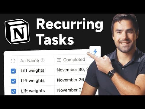 Notion FINALLY Made Recurring Tasks Work. thumbnail