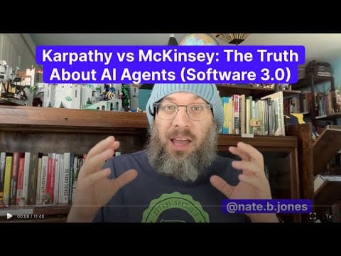 Karpathy vs. McKinsey: The Truth About AI Agents (Software 3.0) thumbnail