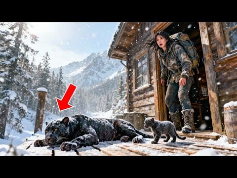 Mountain woman Rescued a Frozen Mother Panther and Her Cubs – Days Later, the UNBELIEVABLE Struck thumbnail