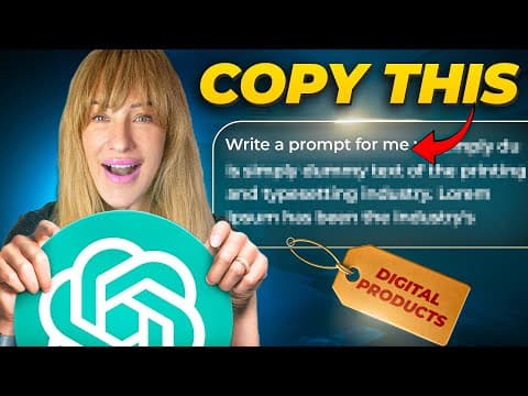 These 6 AI Prompt Unlocks 6 Digital Products You Can Sell thumbnail