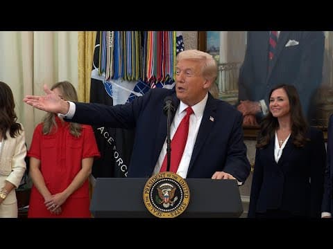 President Trump Makes an Announcement, Oct. 16, 2025 thumbnail