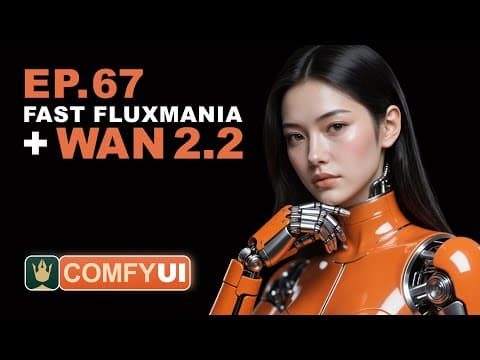 ComfyUI Tutorial Series Ep 67: Fluxmania Nunchaku + Wan 2.2 and Rapid AIO Workflows thumbnail