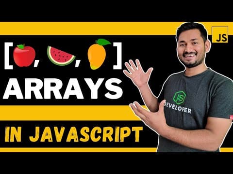 Arrays Explained in Depth | The Complete JavaScript Course | Ep.20 thumbnail