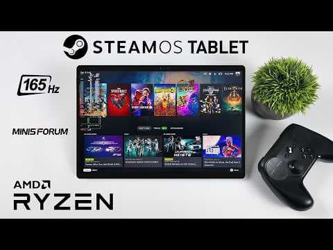 Official SteamOS 3.8 On A Tablet Is CRAZY! 165Hz AMD Ryzen POWER! thumbnail