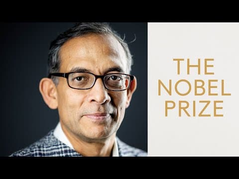 Abhijit Banerjee, Prize in Economic Sciences 2019: Official interview thumbnail