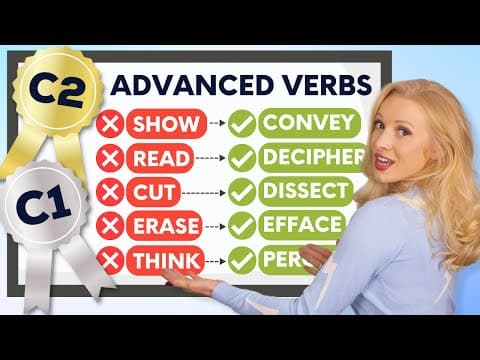 How Can Advanced Verbs Enhance Your English Skills? thumbnail