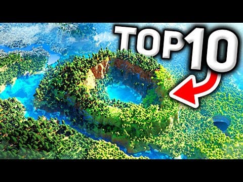 NEW TOP 10 BEST MINECRAFT SEEDS! (Minecraft Bedrock Edition Seeds) thumbnail