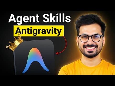 Google AntiGravity Agent Skills Just Changed EVERYTHING - 100% FREE Vibe Coding Tool | #antigravity thumbnail