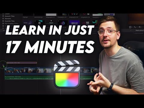 Final Cut Pro For Beginners 2025 - Getting Started Tutorial thumbnail
