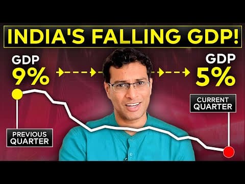 Will India's shockingly SLOW growth rate hurt the STOCK MARKETS? | Akshat Shrivastava thumbnail