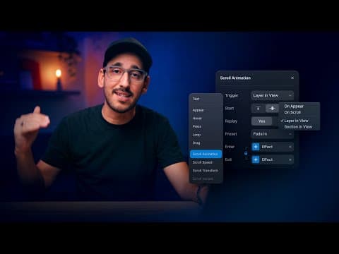 Triggering animations on scroll in Framer (Animation Lesson 7) thumbnail