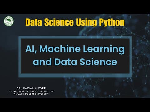 AI, Machine Learning and Data Science thumbnail