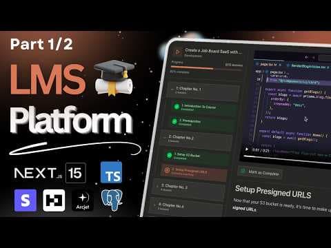 Create an LMS Course Platform with Next.js, Arcjet, Better-Auth, and Stripe (Part 1/2) thumbnail