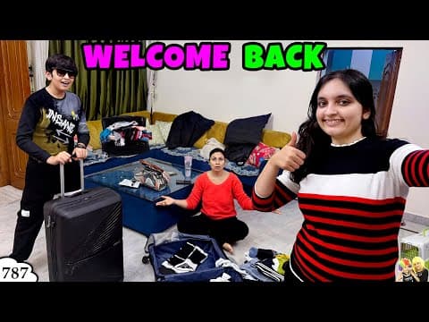 WELCOME BACK | Ep 787 | After Trip Family vlog | Aayu and Pihu Show thumbnail