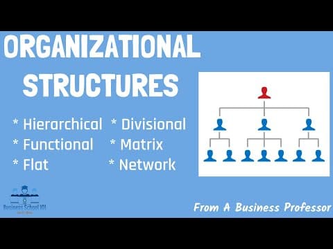 6 Most Common Types of Organizational Structures (Pros & Cons) | From A Business Professor thumbnail