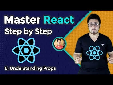 Understanding Props and PropTypes in React | Complete React Course in Hindi #6 thumbnail