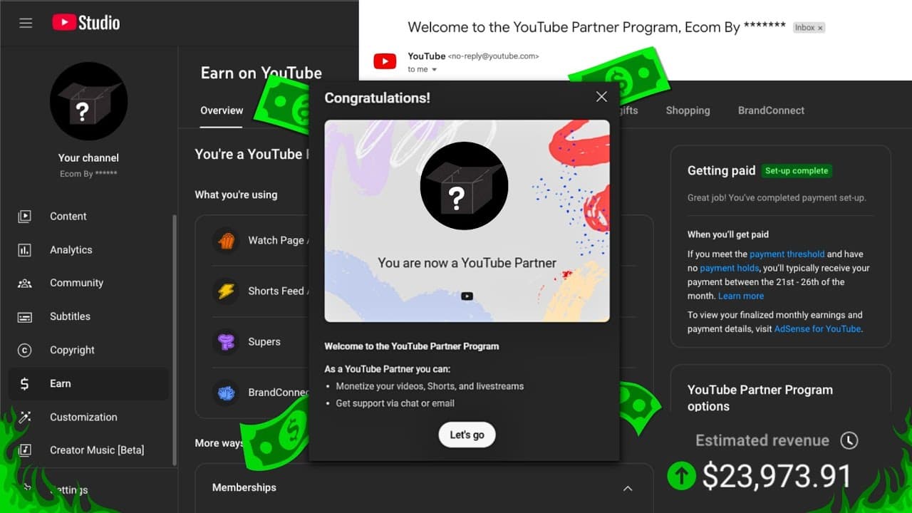 YouTube video player