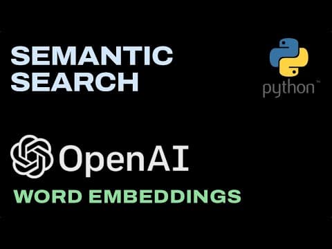 5. OpenAI Embeddings API - Searching Financial Documents thumbnail