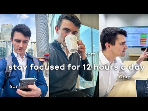 Why I'm able to work 12 hours a day with 100% focus - 6 ONE-MINUTE Habits thumbnail