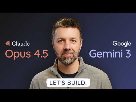 Claude Opus 4.5 vs. Google Gemini 3: Design & build an app thumbnail