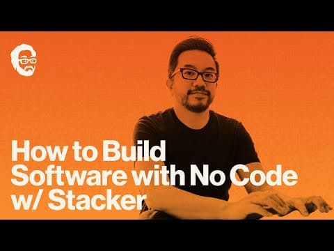 The Future of Software Development | Build Software with NO CODE | with Michael Skelly from Stacker thumbnail