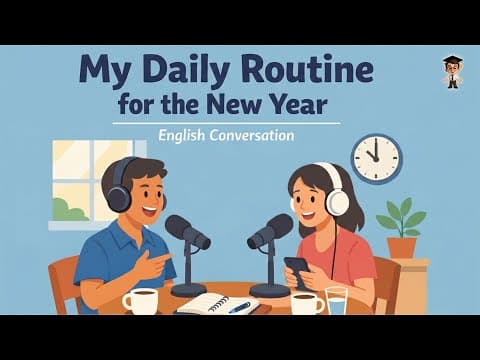 My Daily Routine for the New Year | A1 English Listening Practice | English Podcast | Mr. English thumbnail