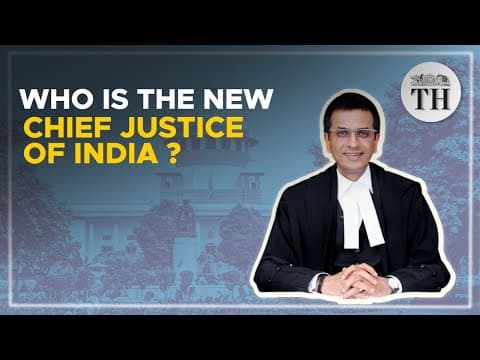 All about DY Chandrachud, the new Chief Justice of India |The Hindu thumbnail