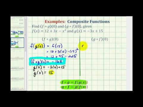 Ex 1:  Composite Function Values thumbnail