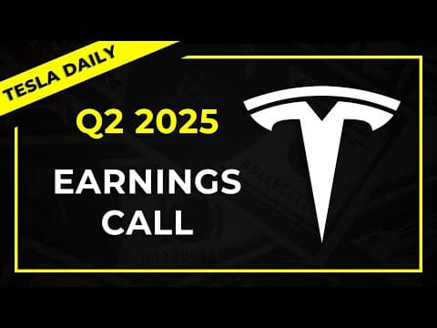 Live: Tesla Q2 Earnings Call 2025 (TSLA) thumbnail