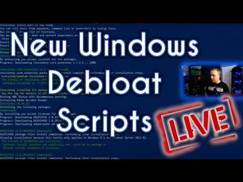 Making and Editing Debloat Scripts for Windows 10 thumbnail