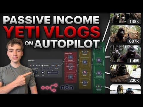 This AI System Creates BigFoot YouTube Vlogs Hourly (n8n Guide) thumbnail