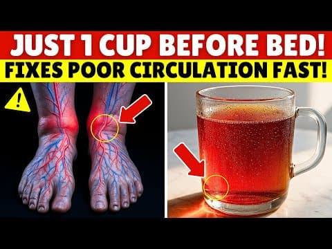 SENIORS, Just 1 Cup of THIS Drink Increases Blood Flow and Circulation in Legs & Feet in 24 Hours! thumbnail