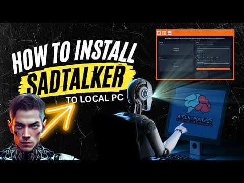 How-To Install Sadtalker A Free Talking AI Generated Talking Avatar Tool Installation Guide thumbnail
