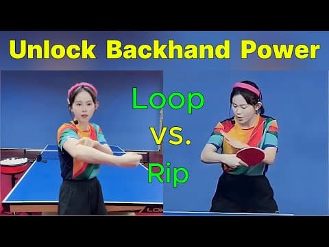 How to Generate Power on Your Backhand: Rip vs. Loop Tutorial thumbnail