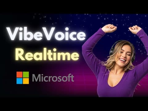 Microsoft VibeVoice-Realtime: Lightweight Realtime Voice AI: Install Locally thumbnail