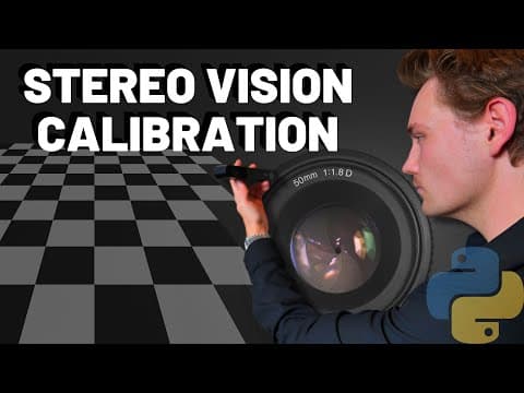 Stereo Vision Camera Calibration with OpenCV: How to Calibrate your Camera with Python Script thumbnail