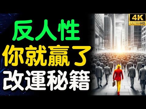 懂得反著人性來，你就贏了｜揭秘反人性的成功法則，成功者不願你知道的秘密【財之道】富人思維 財之道 目標設定 財商 賺錢 破局思維 財富自由 認知 財商知識 開悟覺醒 反人性  @moneyrules8 thumbnail