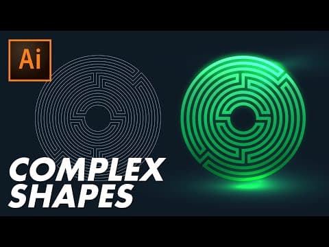 How to Create Complex Geometric Shapes in Illustrator? thumbnail