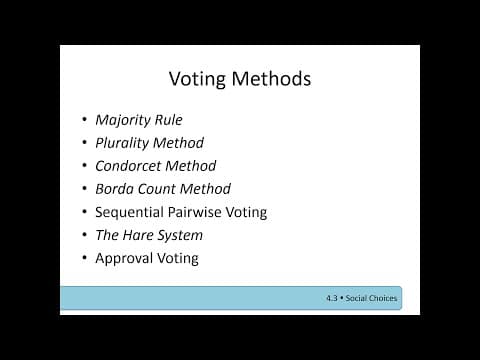 Social Choices Part 2 thumbnail