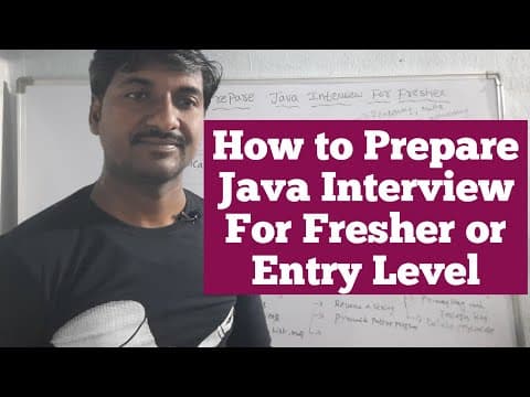 How to Prepare for a Java Developer Interview as a Fresher thumbnail