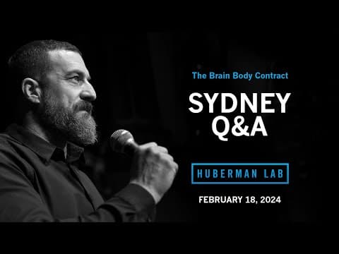 LIVE EVENT Q&A: Dr. Andrew Huberman at the ICC Sydney Theatre thumbnail