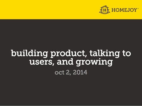 Lecture 4 - Building Product, Talking to Users, and Growing (Adora Cheung) thumbnail
