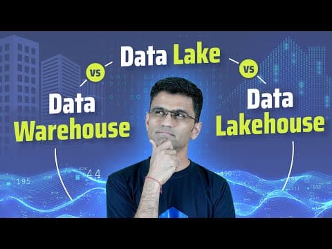 Data Warehouse vs Data Lake vs Data Lakehouse | ETL, OLAP vs OLTP thumbnail